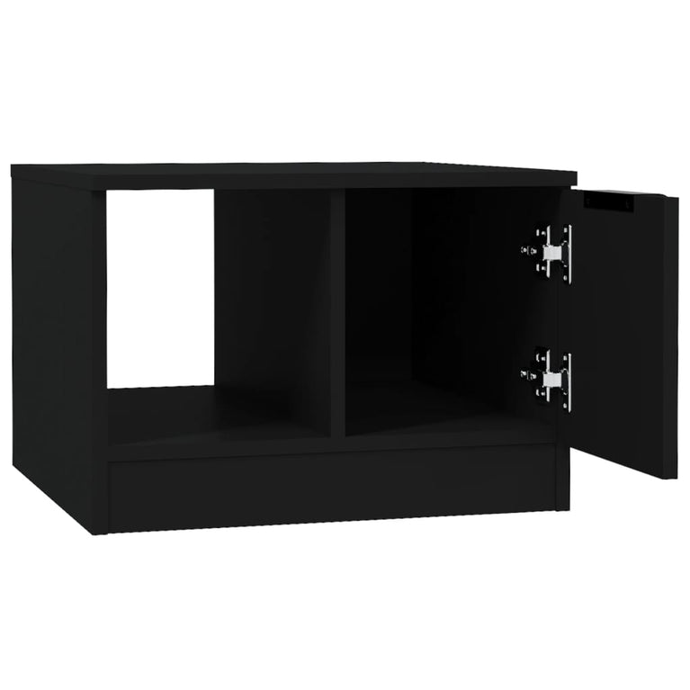 Salontafel 50x50x36 cm bewerkt hout zwart MeubelReus