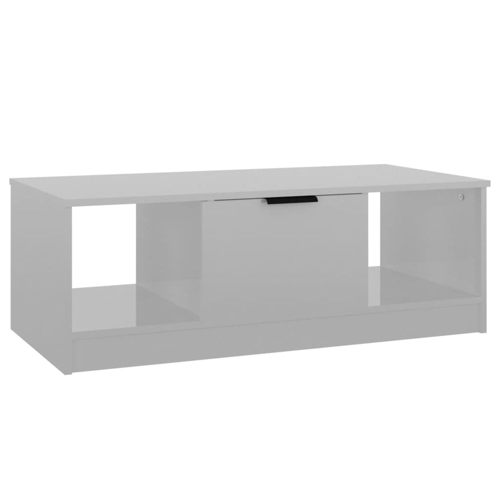 Salontafel 102x50x36 cm bewerkt hout hoogglans wit MeubelReus
