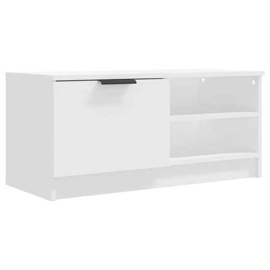 Tv-meubel 80x35x36,5 cm bewerkt hout wit MeubelReus