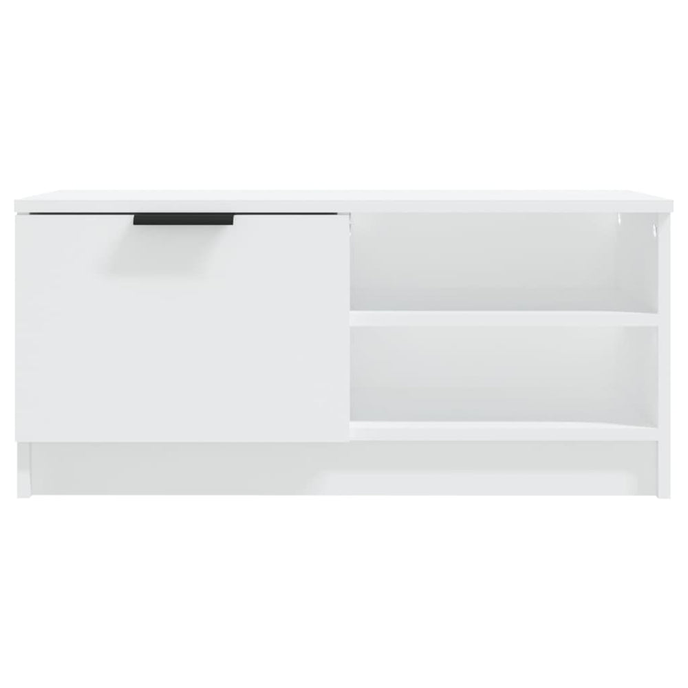 Tv-meubel 80x35x36,5 cm bewerkt hout wit MeubelReus