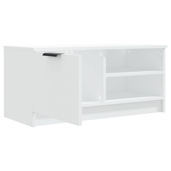 Tv-meubel 80x35x36,5 cm bewerkt hout wit MeubelReus