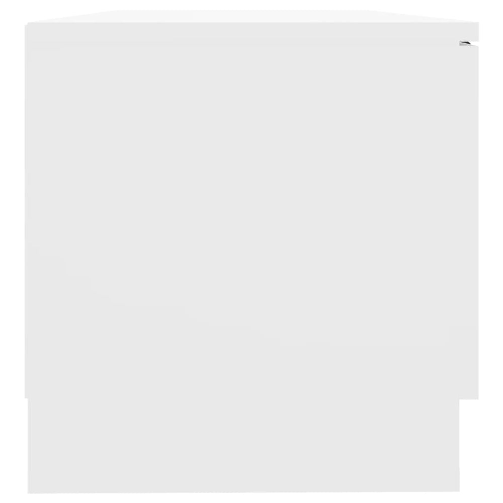 Tv-meubel 80x35x36,5 cm bewerkt hout wit MeubelReus