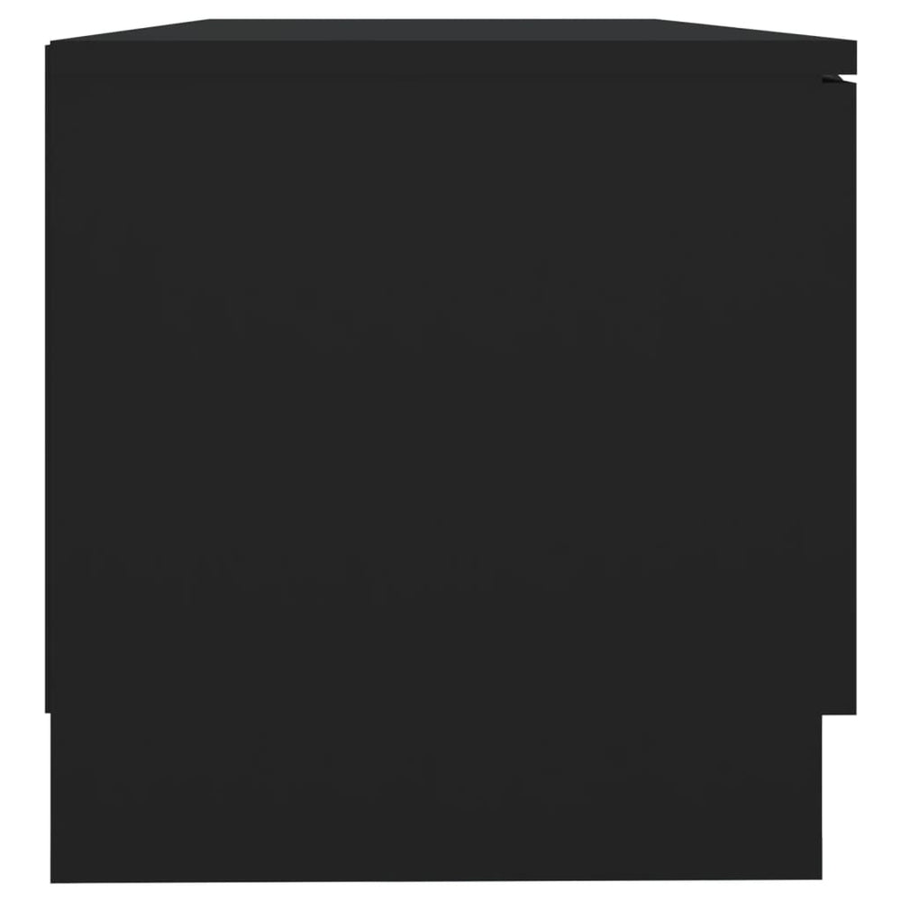 Tv-meubel 80x35x36,5 cm bewerkt hout zwart MeubelReus