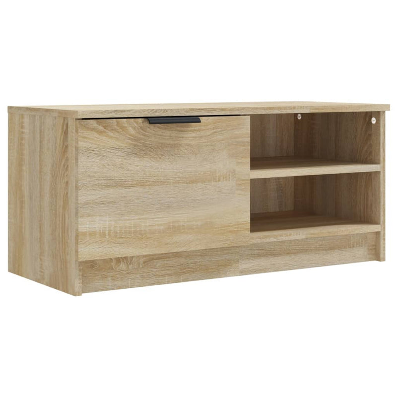 Tv-meubel 80x35x36,5 cm bewerkt hout sonoma eikenkleurig MeubelReus