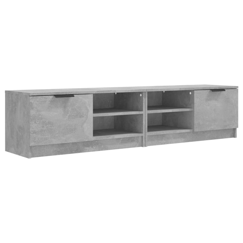 Tv-meubelen 2 st 80x35x36,5 cm bewerkt hout betongrijs