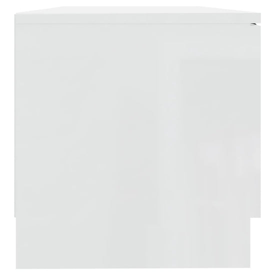 Tv-meubel 80x35x36,5 cm bewerkt hout hoogglans wit MeubelReus