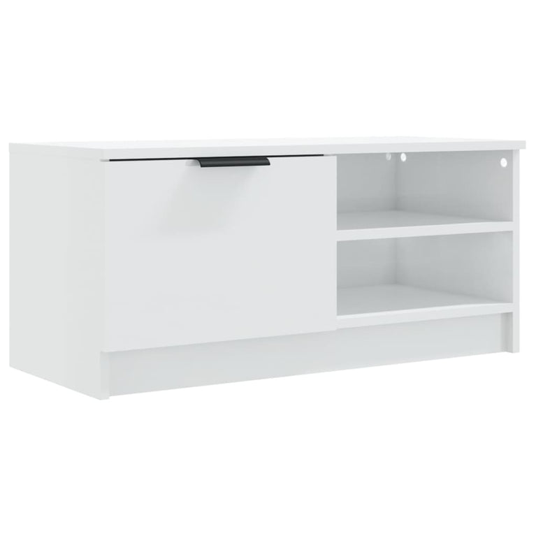 Tv-meubelen 2 st 80x35x36,5 cm bewerkt hout hoogglans wit