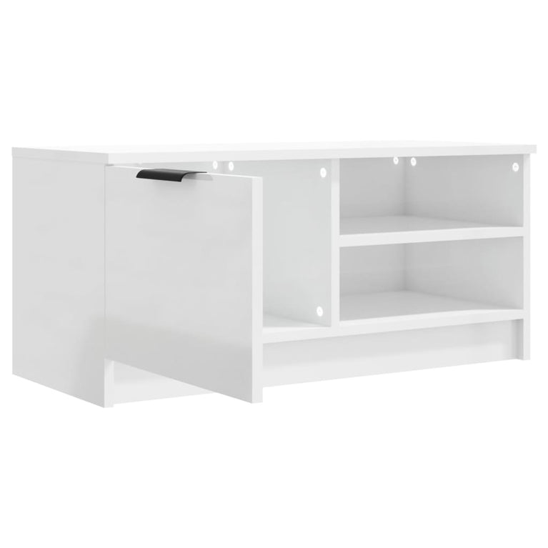 Tv-meubelen 2 st 80x35x36,5 cm bewerkt hout hoogglans wit