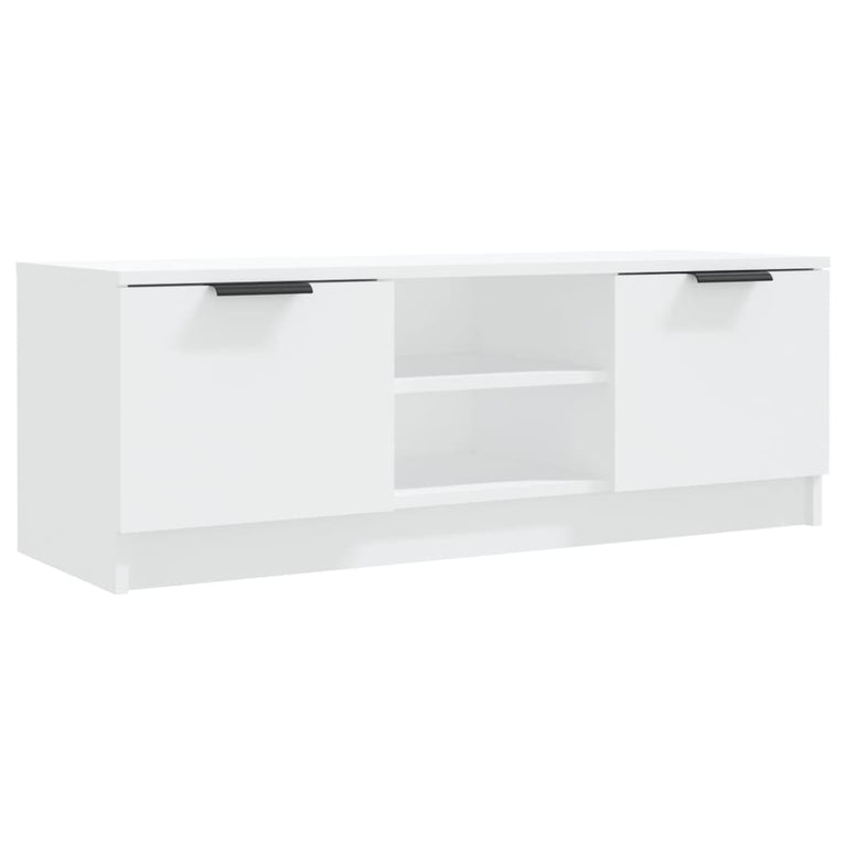 Tv-meubel 102x35x36,5 cm bewerkt hout wit MeubelReus
