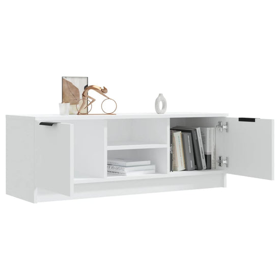 Tv-meubel 102x35x36,5 cm bewerkt hout wit MeubelReus