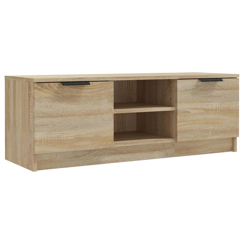 Tv-meubel 102x35x36,5 cm bewerkt hout sonoma eikenkleurig