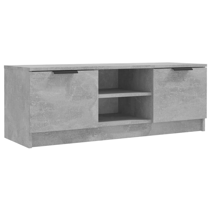 Tv-meubel 102x35x36,5 cm bewerkt hout betongrijs MeubelReus