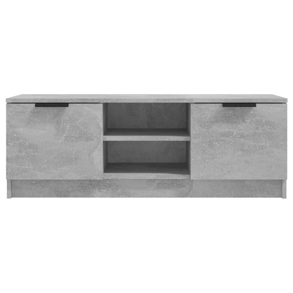 Tv-meubel 102x35x36,5 cm bewerkt hout betongrijs MeubelReus