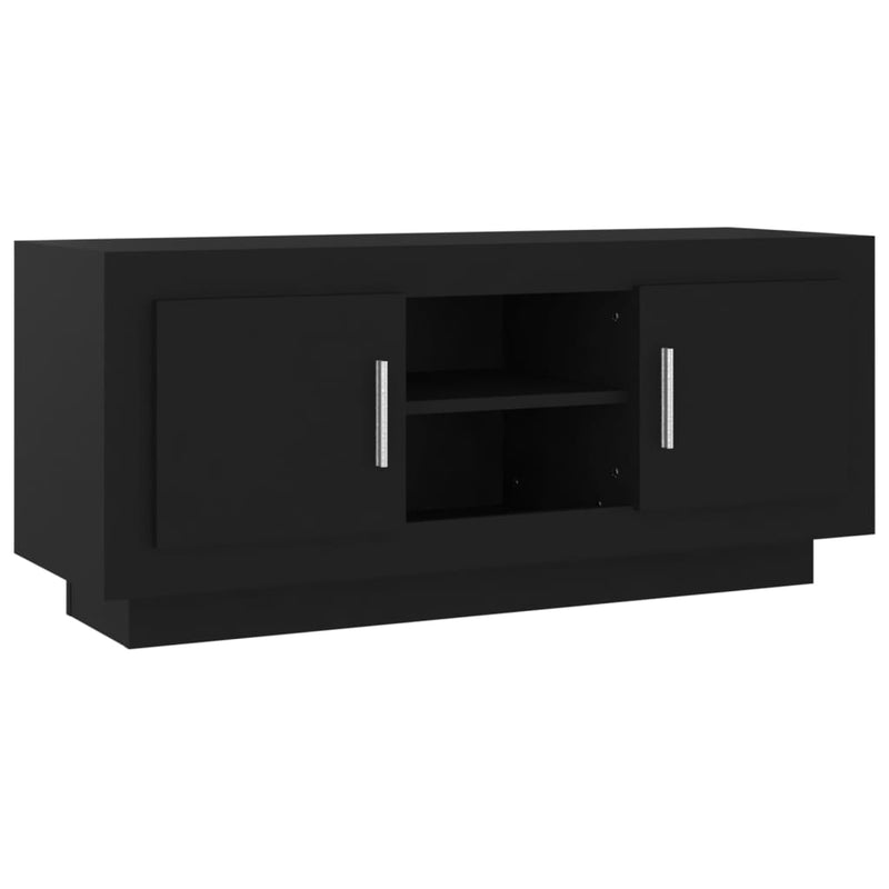 Tv-meubel 102x35x45 cm bewerkt hout zwart MeubelReus