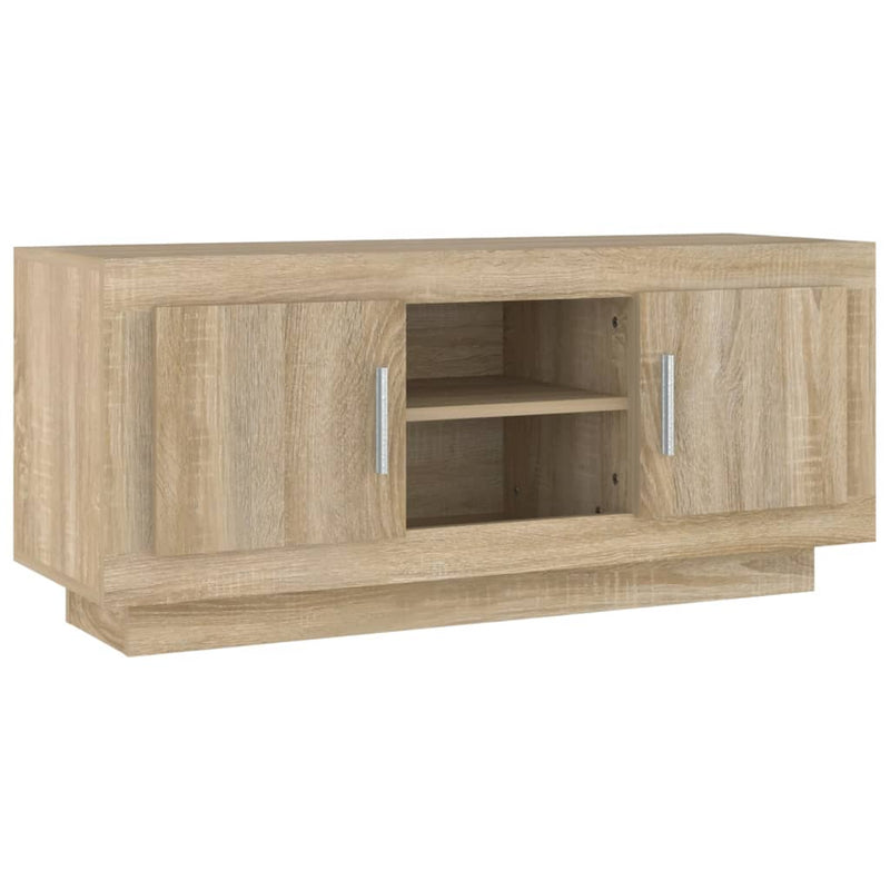 Tv-meubel 102x35x45 cm bewerkt hout sonoma eikenkleurig MeubelReus
