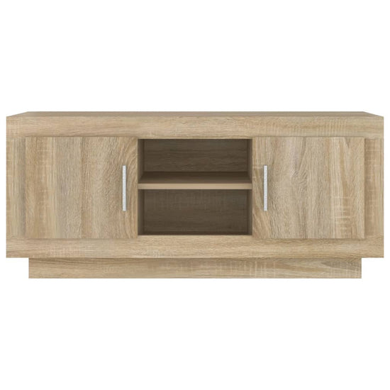 Tv-meubel 102x35x45 cm bewerkt hout sonoma eikenkleurig MeubelReus