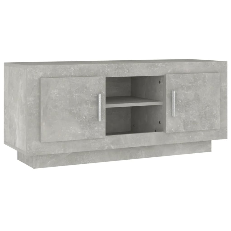 Tv-meubel 102x35x45 cm bewerkt hout betongrijs MeubelReus