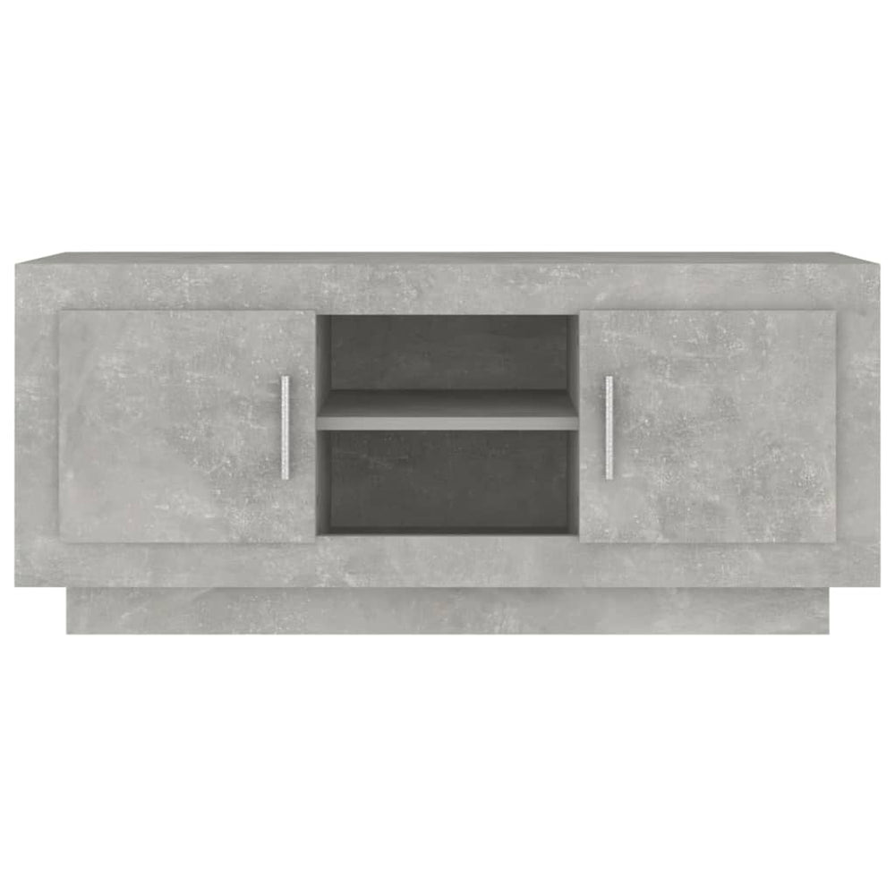 Tv-meubel 102x35x45 cm bewerkt hout betongrijs MeubelReus