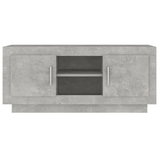 Tv-meubel 102x35x45 cm bewerkt hout betongrijs MeubelReus