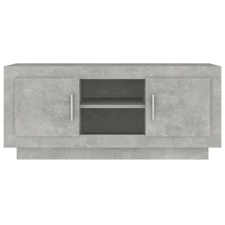 Tv-meubel 102x35x45 cm bewerkt hout betongrijs MeubelReus