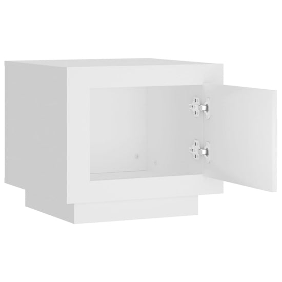 Salontafel 51x50x45 cm bewerkt hout wit MeubelReus