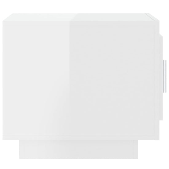 Salontafel 51x50x45 cm bewerkt hout hoogglans wit MeubelReus