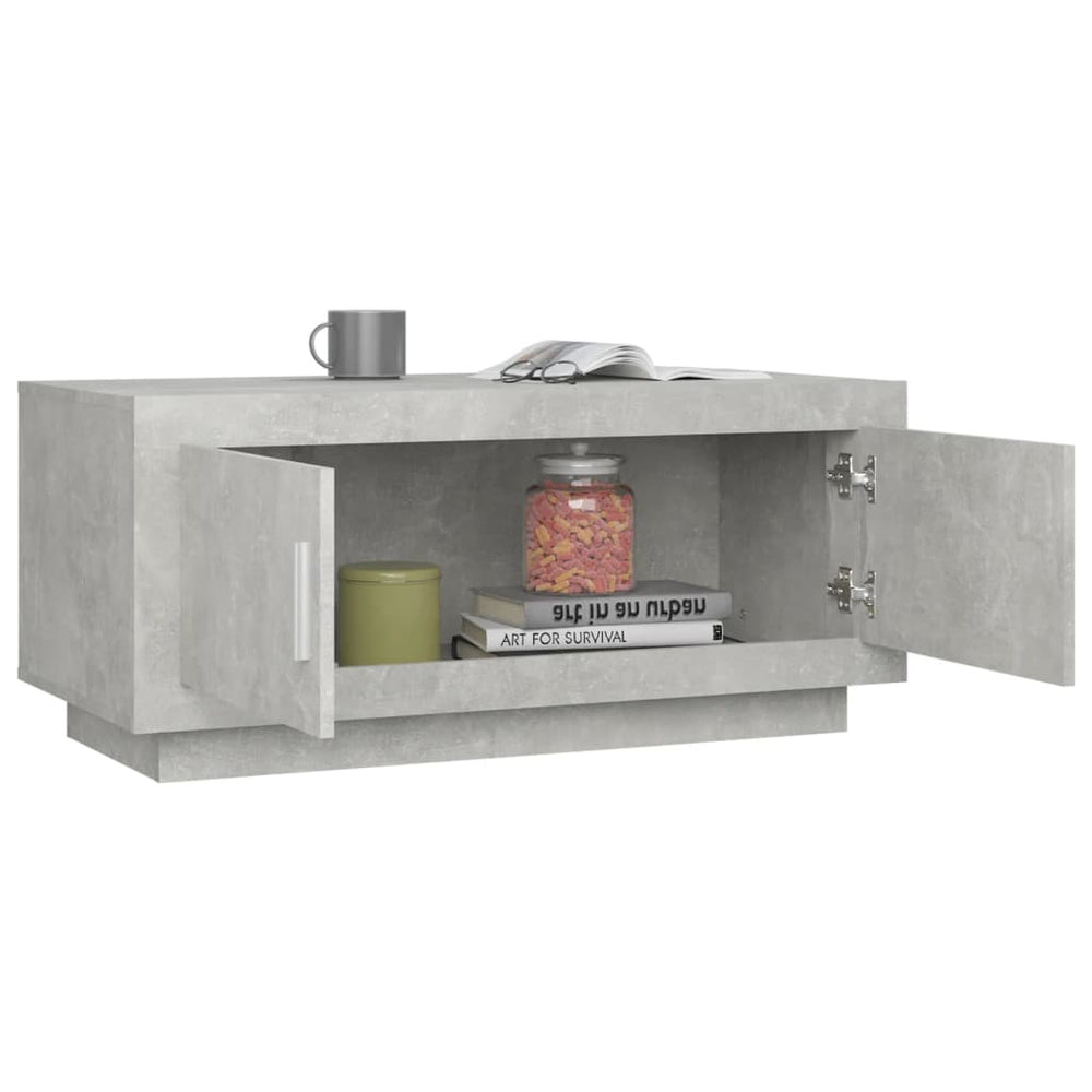 Salontafel 102x50x45 cm bewerkt hout betongrijs MeubelReus