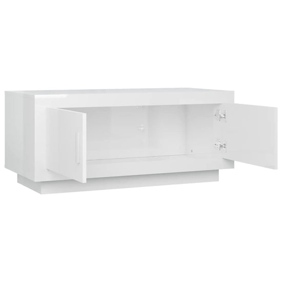 Salontafel 102x50x45 cm bewerkt hout hoogglans wit MeubelReus