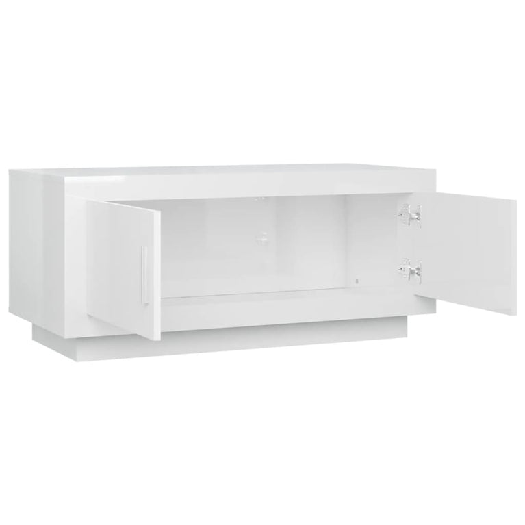 Salontafel 102x50x45 cm bewerkt hout hoogglans wit MeubelReus