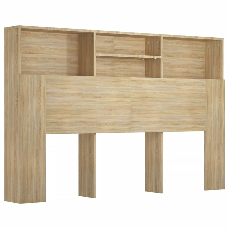 Hoofdbordkast 160x19x103,5 cm sonoma eikenkleurig
