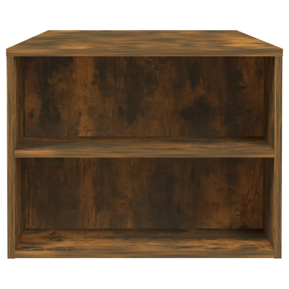 Salontafel 102x55x42 cm bewerkt hout gerookt eikenkleurig MeubelReus