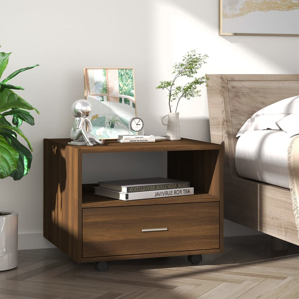 Salontafel 55x55x40 cm bewerkt hout bruin eikenkleur MeubelReus