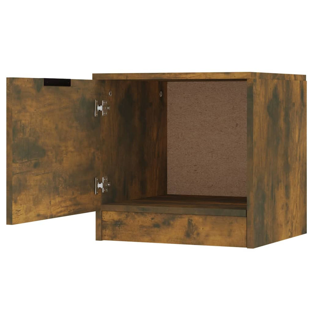 Nachtkastjes 2 st 40x39x40 cm gerookt eikenkleurig MeubelReus