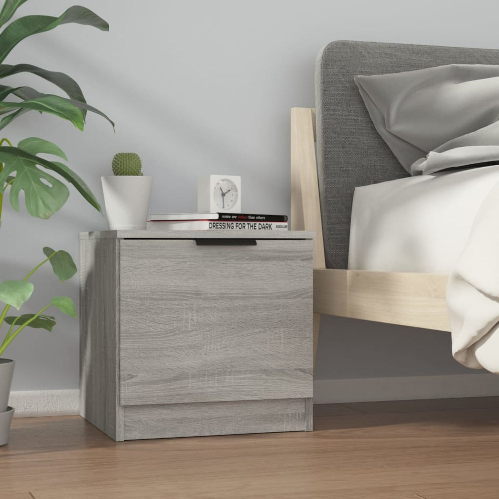 Nachtkastjes 2 st 40x39x40 cm grijs sonoma eikenkleurig MeubelReus