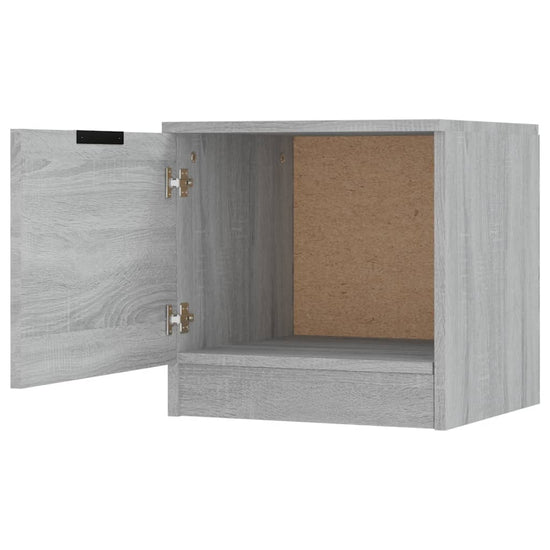 Nachtkastjes 2 st 40x39x40 cm grijs sonoma eikenkleurig MeubelReus