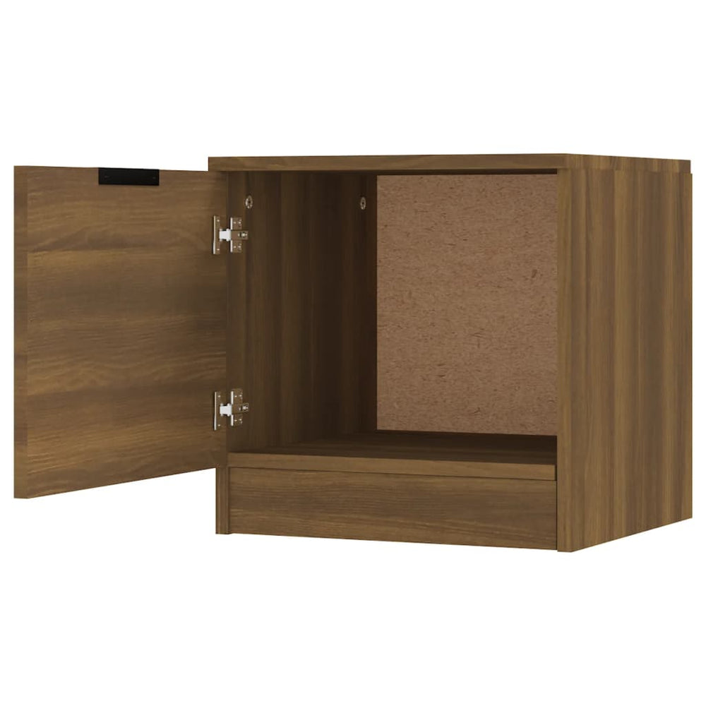 Nachtkastjes 2 st 40x39x40 cm bruineikenkleurig MeubelReus