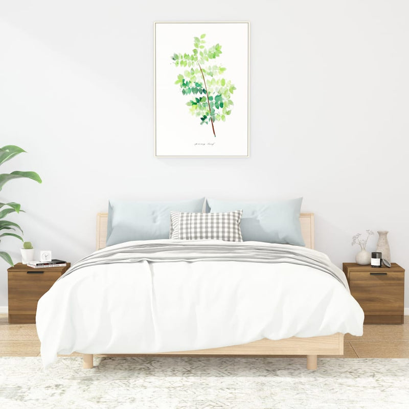 Nachtkastjes 2 st 40x39x40 cm bruineikenkleurig MeubelReus