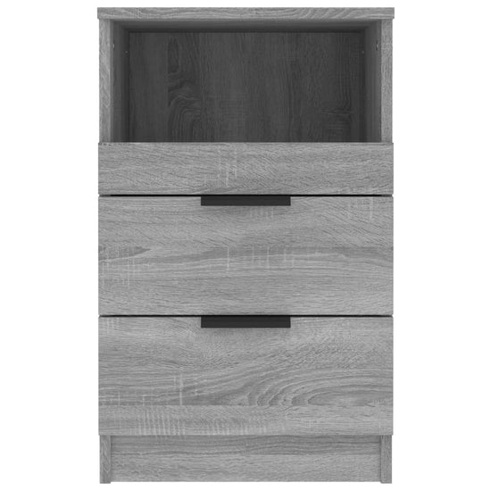 Nachtkastjes 2 st bewerkt hout grijs sonoma eikenkleurig MeubelReus