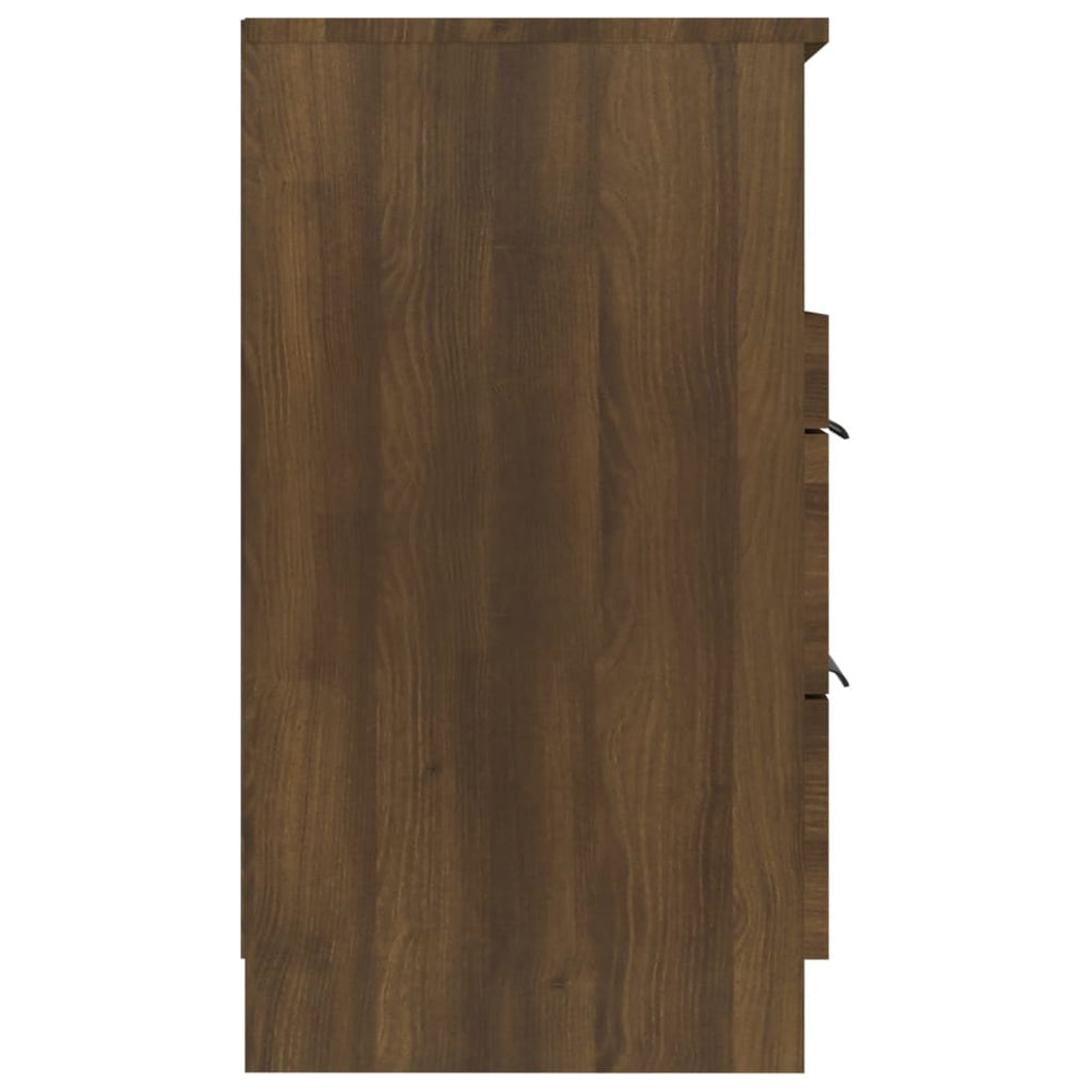 Nachtkastjes 2 st bewerkt hout bruineikenkleurig MeubelReus