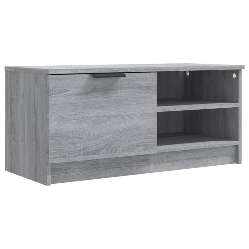 Tv-meubel 80x35x36,5 cm bewerkt hout grijs sonoma eikenkleurig MeubelReus