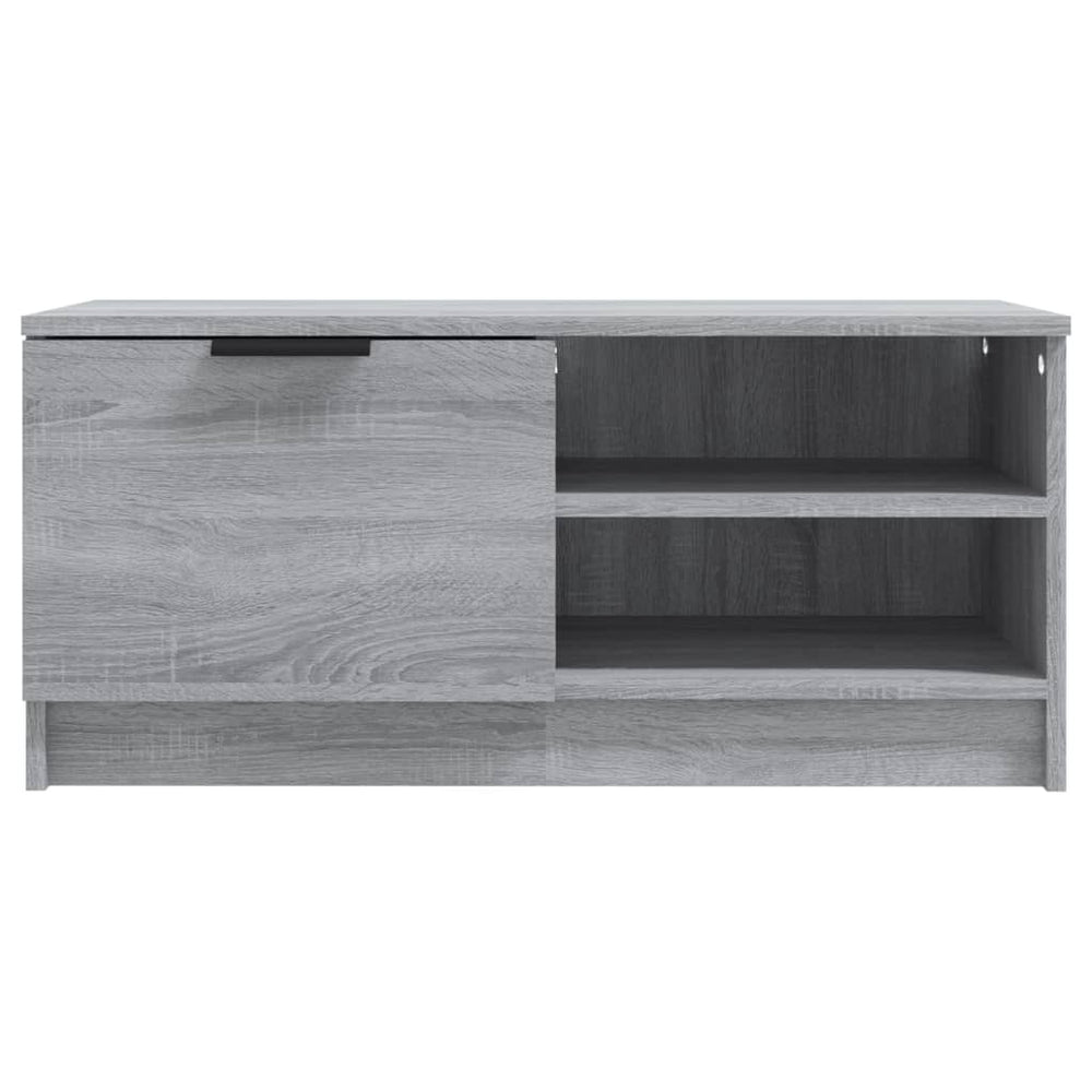 Tv-meubel 80x35x36,5 cm bewerkt hout grijs sonoma eikenkleurig MeubelReus