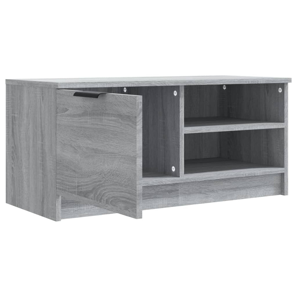 Tv-meubel 80x35x36,5 cm bewerkt hout grijs sonoma eikenkleurig MeubelReus