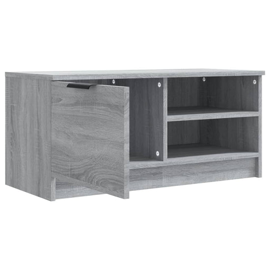 Tv-meubel 80x35x36,5 cm bewerkt hout grijs sonoma eikenkleurig MeubelReus