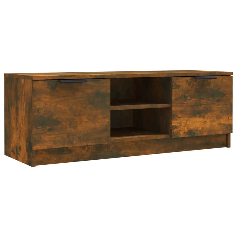 Tv-meubel 102x35x36,5 cm bewerkt hout gerookt eikenkleurig MeubelReus