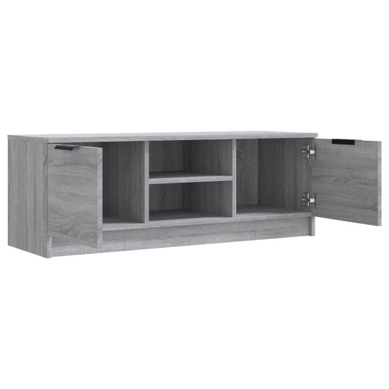 Tv-meubel 102x35x36,5 cm bewerkt hout grijs sonoma eikenkleurig MeubelReus