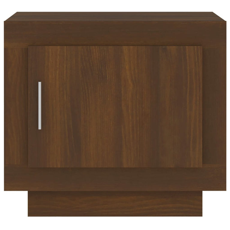 Salontafel 51x50x45 cm bewerkt hout bruineikenkleurig MeubelReus