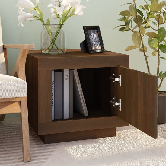 Salontafel 51x50x45 cm bewerkt hout bruineikenkleurig MeubelReus