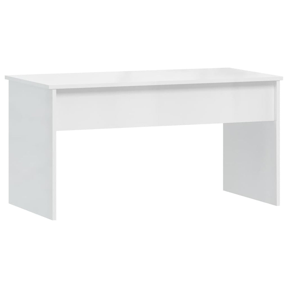 Salontafel 102x50,5x52,5 cm bewerkt hout hoogglans wit MeubelReus