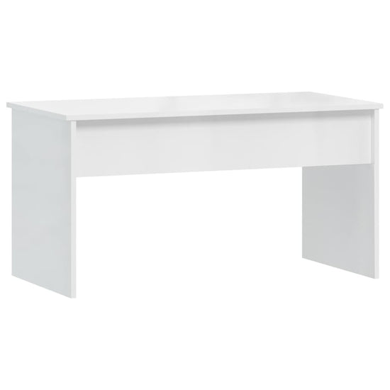 Salontafel 102x50,5x52,5 cm bewerkt hout hoogglans wit MeubelReus