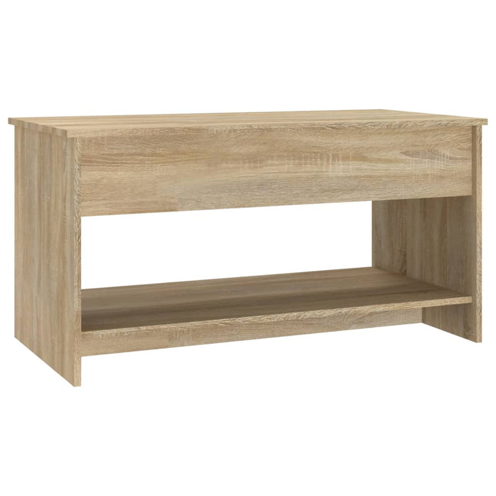 Salontafel 102x50x52,5 cm bewerkt hout sonoma eikenkleurig MeubelReus